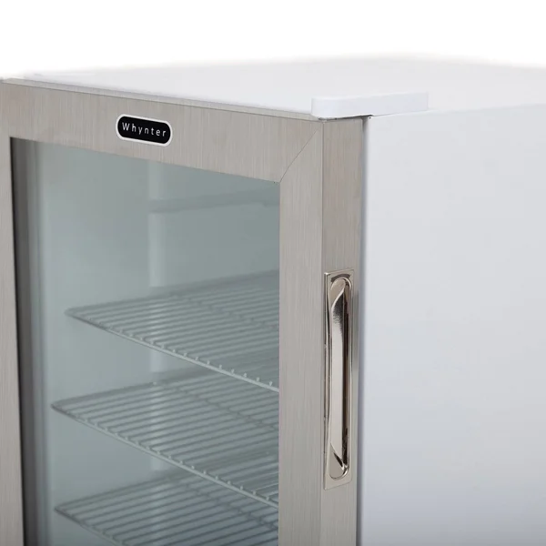 Whynter BR-091WS 90-Can Beverage Refrigerator with Lock, White