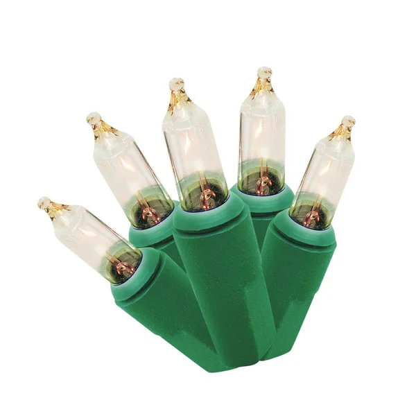 Brite Star 300 Count Mini String to String Lights Green Wire Clear
