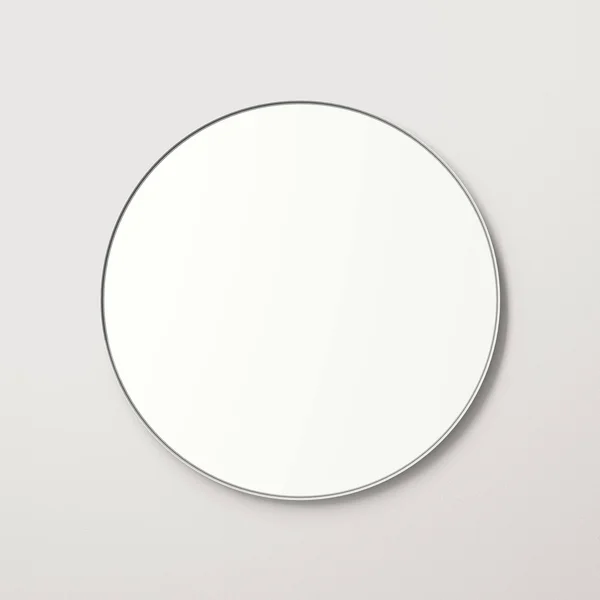 Silver 24x22 x 24x22 Metal Framed Round Mirror