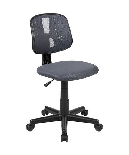 Offex Mid-Back Gray Mesh Swivel Task Office Chair with Pivot Back