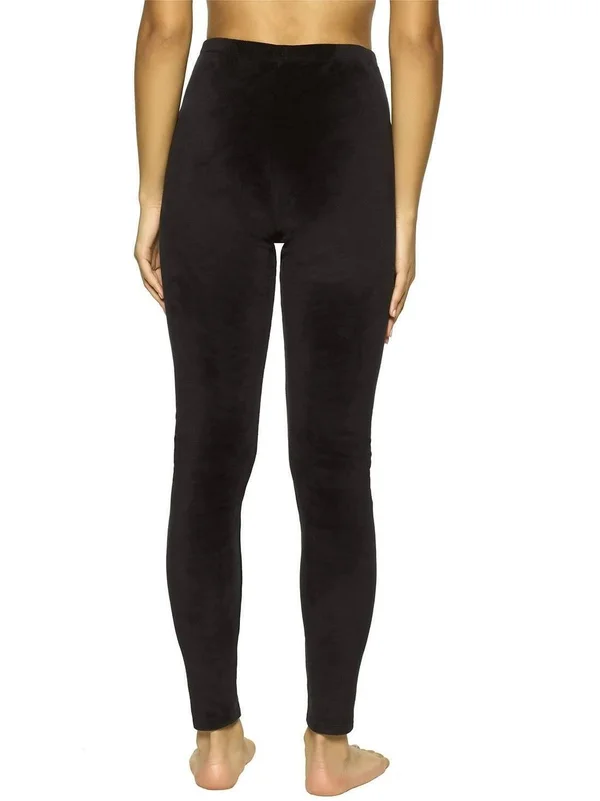 Felina - Velour Winter Leggings 2, Large, Navy/Charcoal