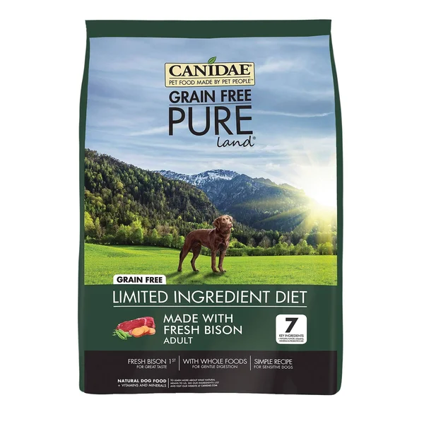 Canidae Grain Free Pure Land with Fresh Bison Dry Dog Food - 24-lb