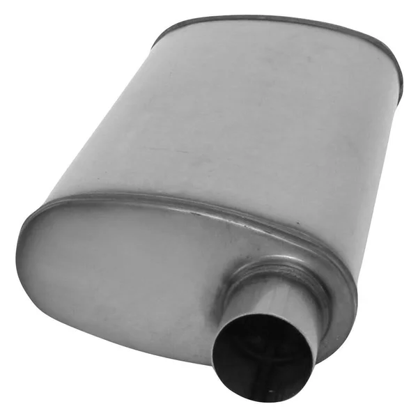 AP Exhaust Products Xs1256 Muffler - Xlerator Stainless Steel, Oval-o/c, 24in OAL, 2.50in