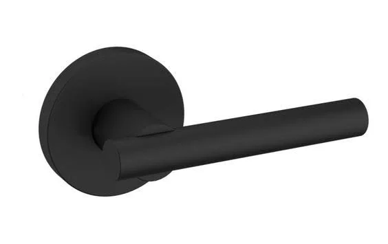 Baldwin Estate Lever 5046 Rose Half Dummy RH Satin Black