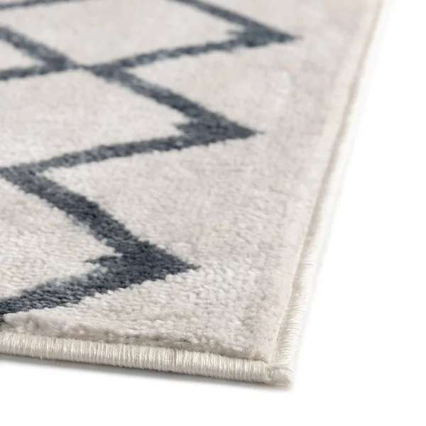 Bohemian Trellis Coastal White Vintage 13x18 Large Area Rug