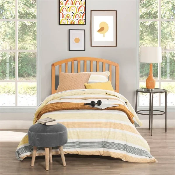 Hillsdale Carolina Headboard - Country Pine - with Rails - Twin