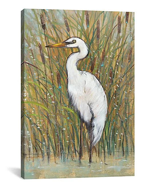 White Egret I Canvas Artwork Print by Tim OToole