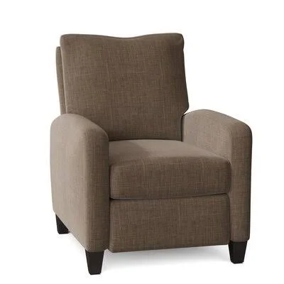 Merton 31x22 Wide Manual Standard Recliner Wayfair Custom Upholstery Body Fabric: Dumdum Stone, Leg Color: Black Walnut