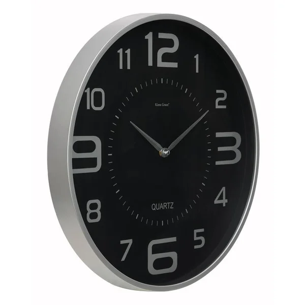 Pemberly Row Retro Austin Wall Clock Silver Plastic - PR-4753-1973887