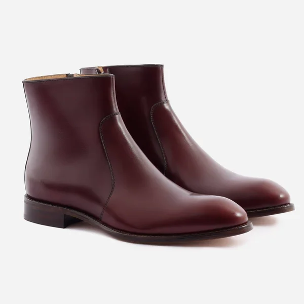 Beckett Simonon Easton Side-Zip Boots - Bordeaux, Size 14, Men's Boot