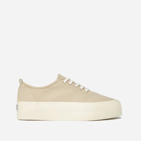 Women's Forever Platform Sneaker by Everlane in Warm Khaki, Size 8.5