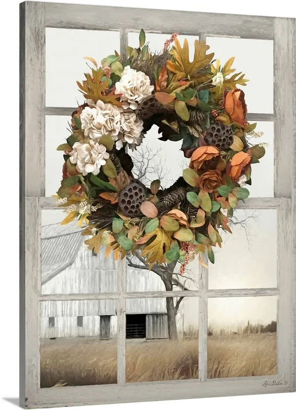 Fall Window View I, Canvas Wall Art, 30x40, Great Big Canvas