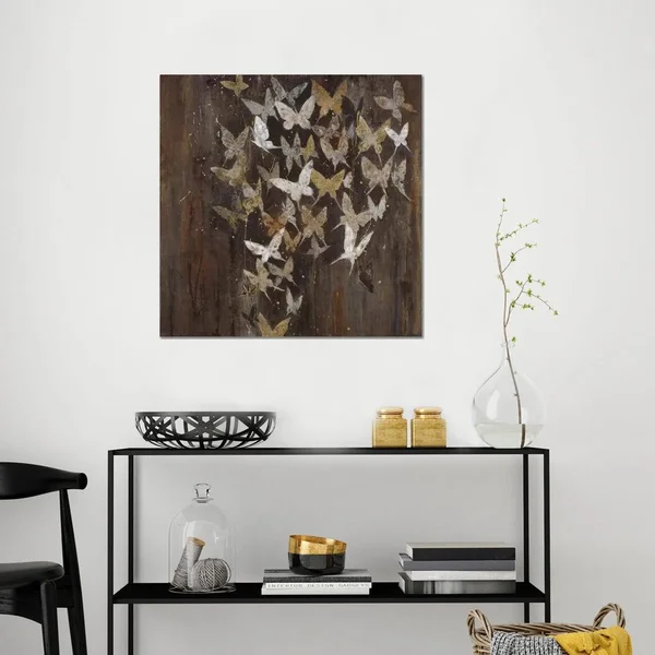 Liz Jardine Canvas Art Prints - Social Butterflies ( Animal Art > Insects > Butterflies art)