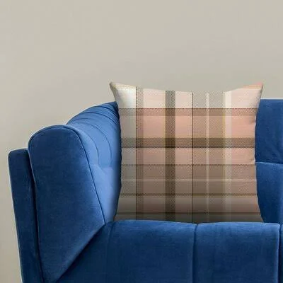 Croce Indoor - Outdoor Plaid Throw Pillow Rosalind Wheeler Size: 20x22 x 20x22