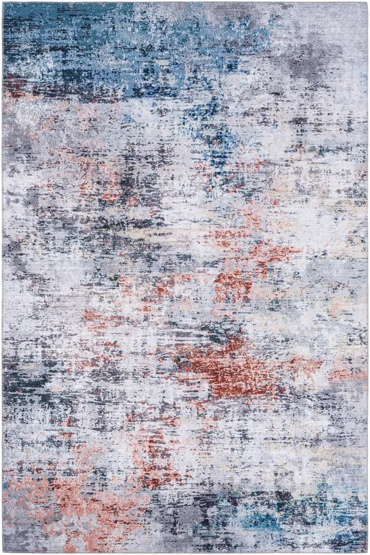 Transitional BHS-0078627-P Polyester Multicolor Abstract Rug