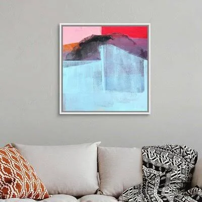 Hiding places by Lina Alattar - Painting Print on Canvas Wrought Studio Format: White Floater Framed Canvas - Size: 32x22 H x 32x