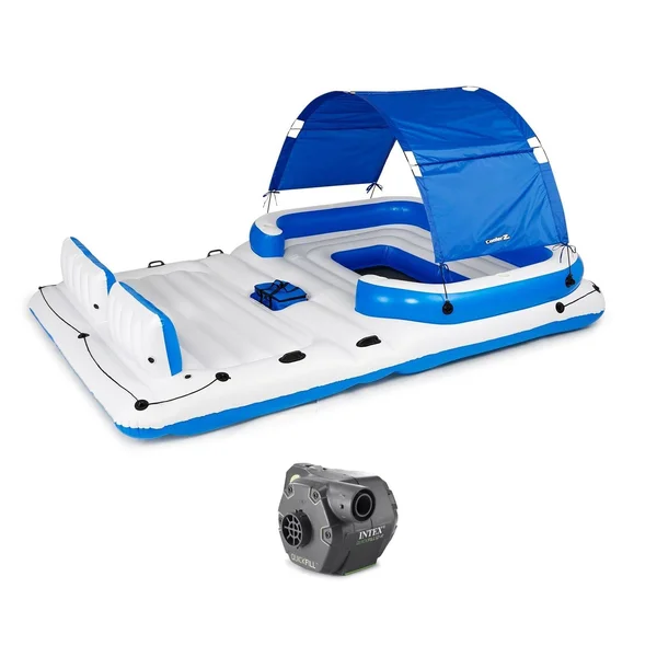Intex 120 V Quick Fill Cordless Inflatable Air Pump & Bestway Floating Island