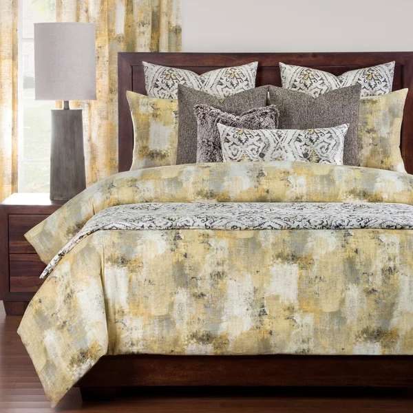 PoloGear Calcutta Luxury Duvet Set with Comforter Insert, Size: Full, White