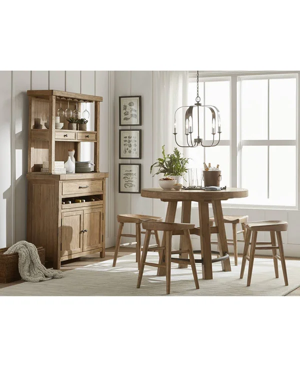 S232-156-159 Brown Round Bar Table