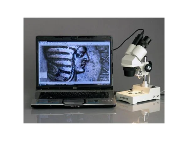 Amscope 20X-40X Stereo Microscope with Digital Camera