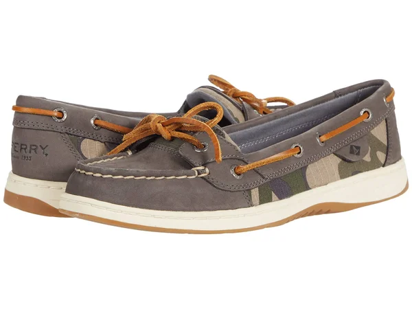 Sperry Women's Angelfish Camo Boat Shoes - Dark Grey - 7.5M