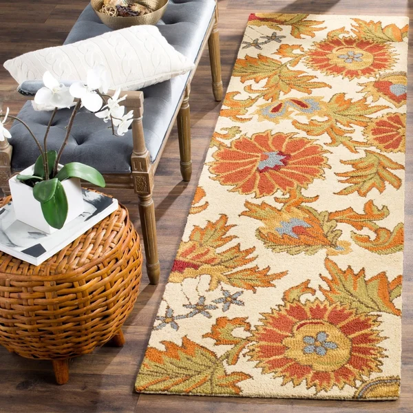 Safavieh Blossom BLM912A Area Rug - Black/Multi - Size: 8& x 10&