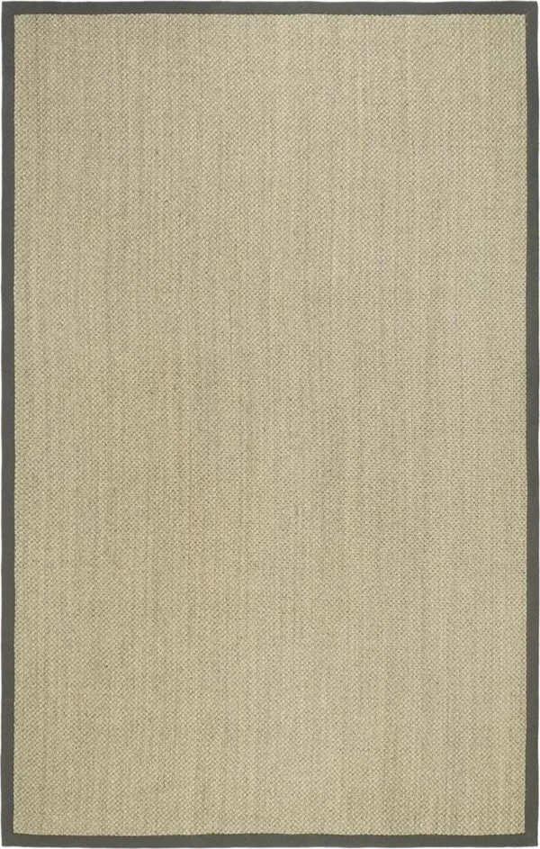 Safavieh NF443B Marble, Grey Natural Fiber 8& x 8& Square Area Rug