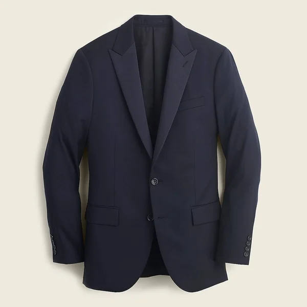 J.Crew Mens Ludlow Slim-Fit Tuxedo Jacket in Italian Wool (Size 36/R)