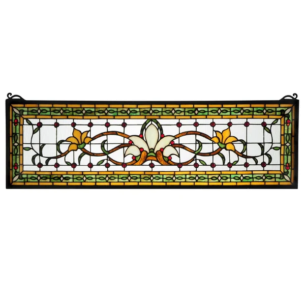 Meyda 33x22W x 10x22H Fairytale Transom Stained Glass Window - 119444