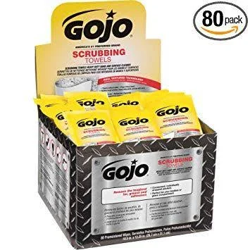 Scrubbing Towels Individually Wrapped 80 Count Box, 4 Boxes of 80 Count per Case
