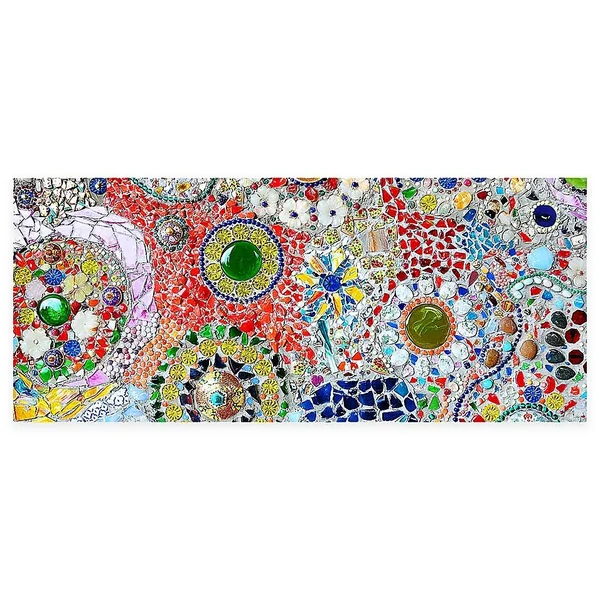 Bungalow Flooring Foflor Pathway Mosaic 25x22 x 60x22 Kitchen Mat Multi