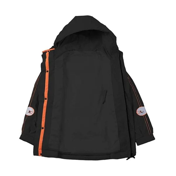 Mens Hooded Down Jackets Winter Warm Windproof Coats Casual Fashion with Pockets - Black01 - Large
