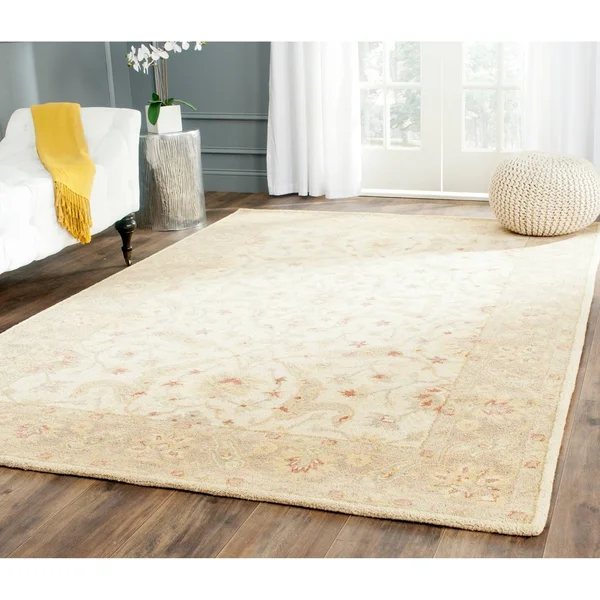 Safavieh Antiquity AT311C Ivory - Brown Rug 7&6x22 x 9&6x22 Oval