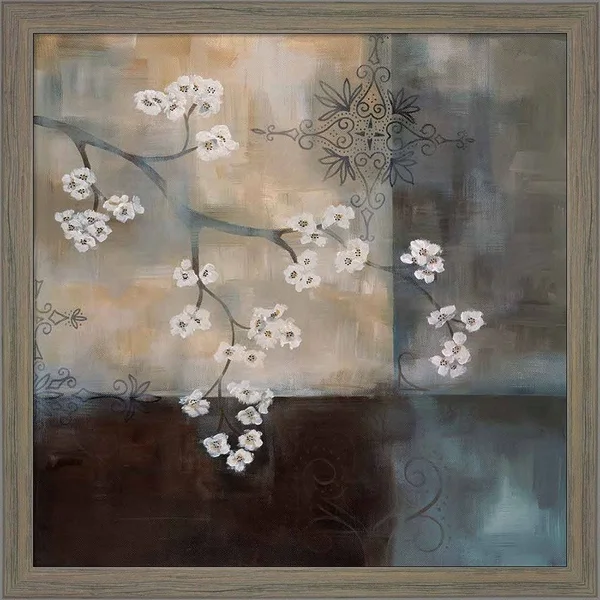 Great Art Now Abstract & Natural Elements by Laurie Maitland - 2 Piece Framed Art Set Each 13.5W x 13.5H, White