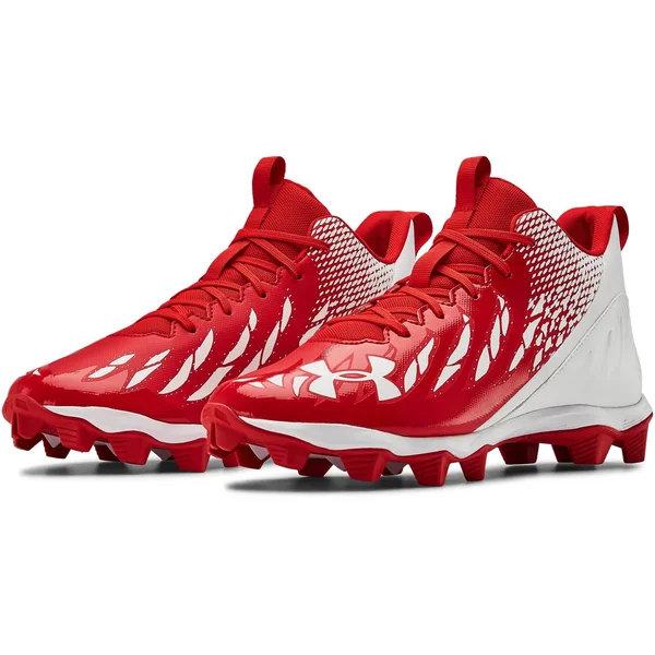 Under Armour Men's Spotlight Franchise RM Football Cleats - Red - 14