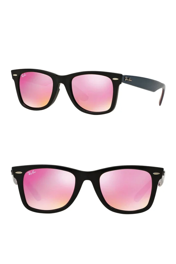 Ray-Ban RB2140F Original Wayfarer Asian Fit 11744T New Men Sunglasses