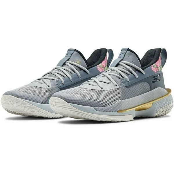Under Armour Men's Curry 7 Basketball Shoes in Grey Size 11.0