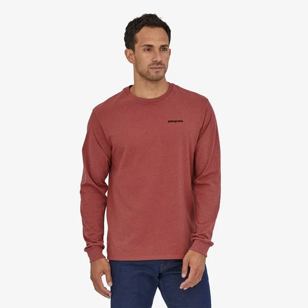 Patagonia Men's Long-Sleeved P-6 Logo Responsibili-Tee