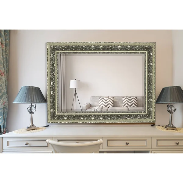 Hitchcock Butterfield Venetian Washed Silver Mirror