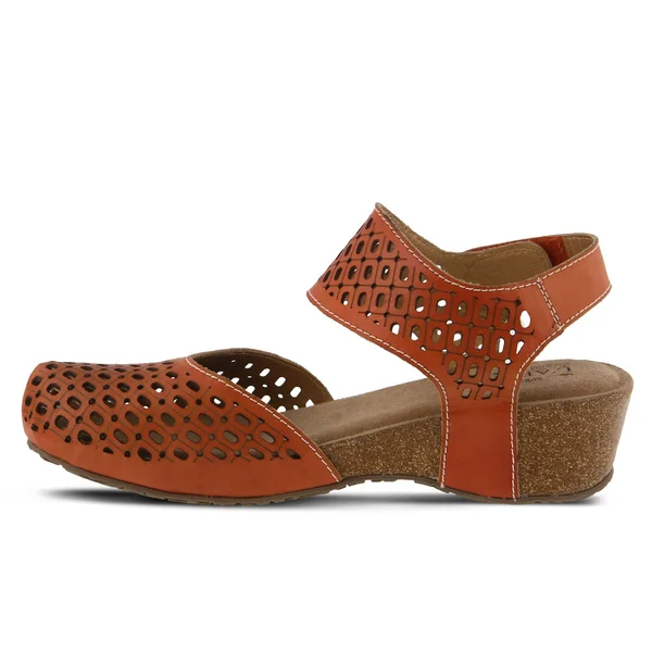 L&Artiste by Spring Step Women's Poppiri Closed Toe Cage Sandal - Size: 36, Sky Blue