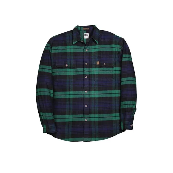 Big Bill Men's Flannel Work Shirt, 121, White