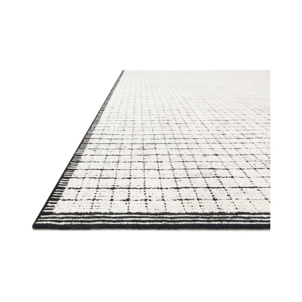 Loloi Beverly BEV-01 Ivory Black Rug - 2 ft x 3 ft