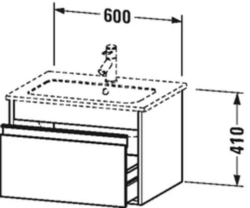 Duravit KT641804949 Vanity Unit Ketho, for Me by Starck