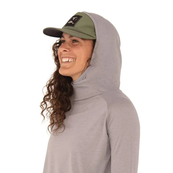 Women's Bamboo Weekender Hoody Blue Mist, XXL, Blue Mist, by Free Fly Apparel