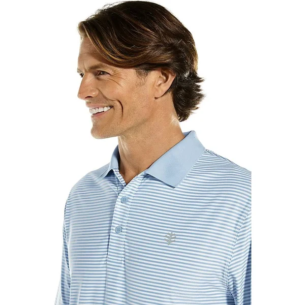 Coolibar UPF 50+ Men's Erodym Short Sleeve Golf Polo - Sun Protective