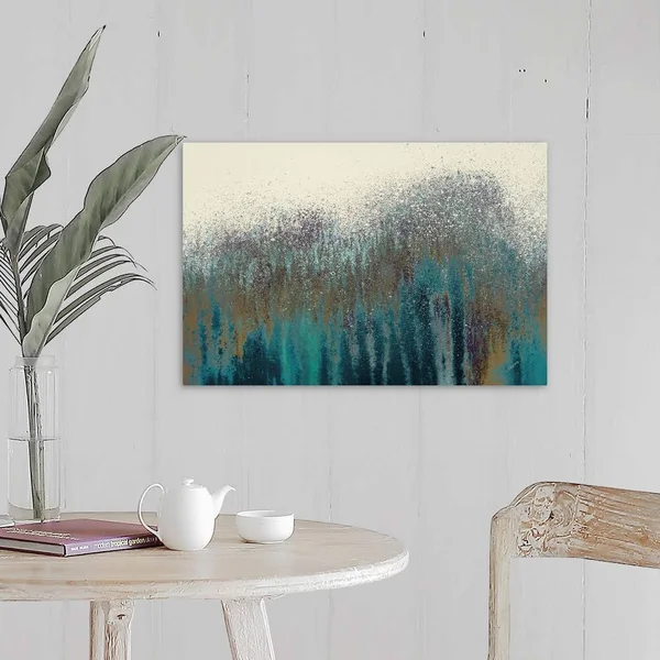 Teal Woods - Canvas Wall Art, 24x16, Great Big Canvas