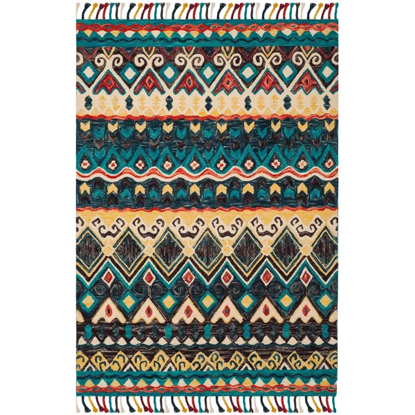 Safavieh Aspen Blue/Red 6 ft. x 9 ft. Area Rug
