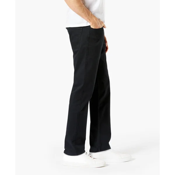 Dockers Men's Slim Fit Jean Cut Khaki All Seasons Tech Pants - Black
