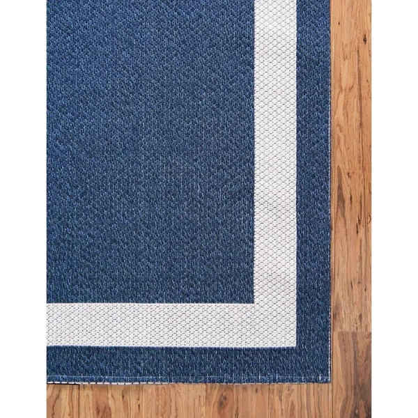 Unique Loom Border Decatur Rug - 4& 2 x 6& 0 - Taupe