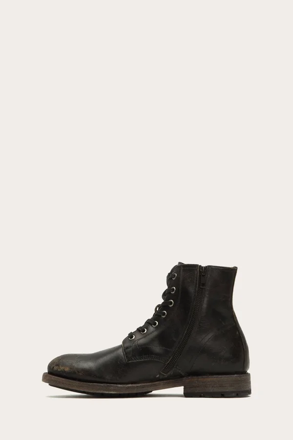 Frye Bowery Lace-Up - Black - Casual Boots